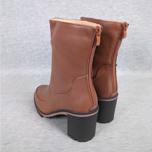 👯♀️Host Pick⚡️Chunky Heel Back Zip Ankle Boots - Picture 7 of 15